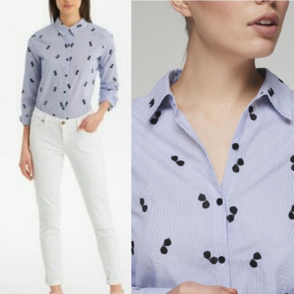 Karl Lagerfeld Tops - KARL LAGERFELD PARIS Sunglasses Poplin Shirt